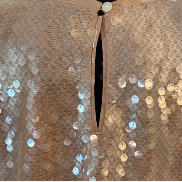 Loft NWT clear sequins blouse. Size small - Picture 3 of 5